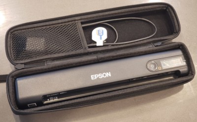 Epson ES-65WR with a 3rd party case
