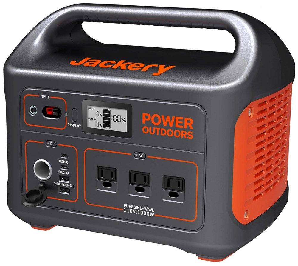 Jackery Portable Power Station Explorer 1000, 1002Wh Solar Generator (Solar  Panel Optional) with 3x110V/1000W AC Outlets, Solar Lithium Battery Pack