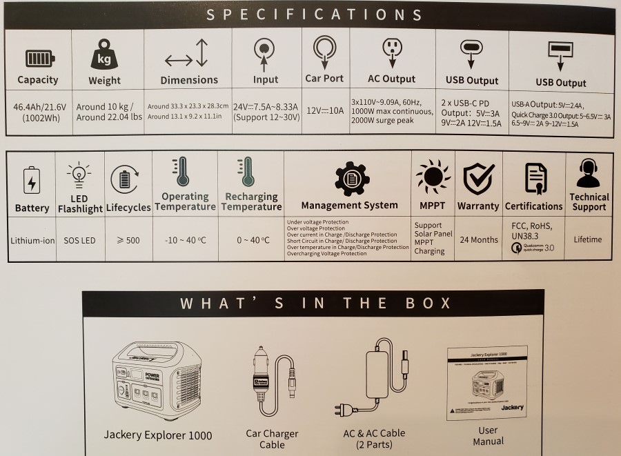 User manual Jackery Explorer 1000 (English - 18 pages)