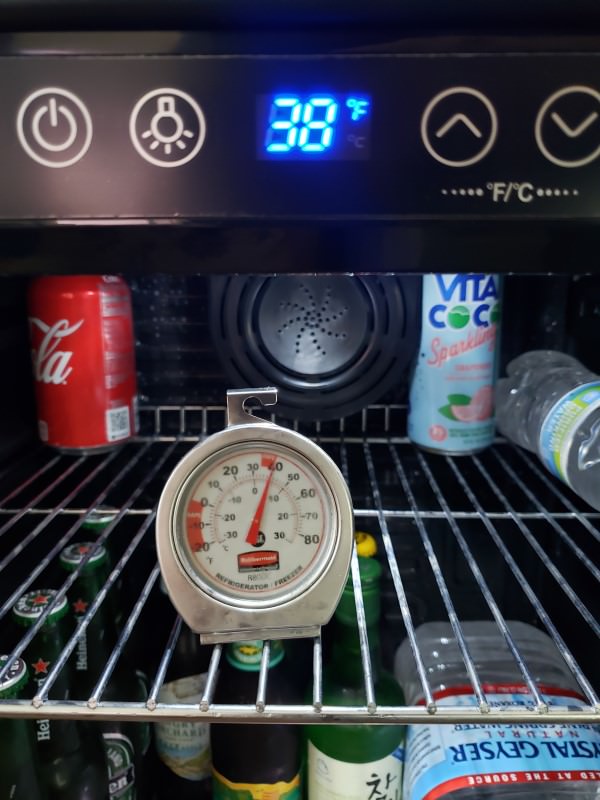 EUHOMY Beverage Refrigerator And Cooler, 126 Can Mini Fridge