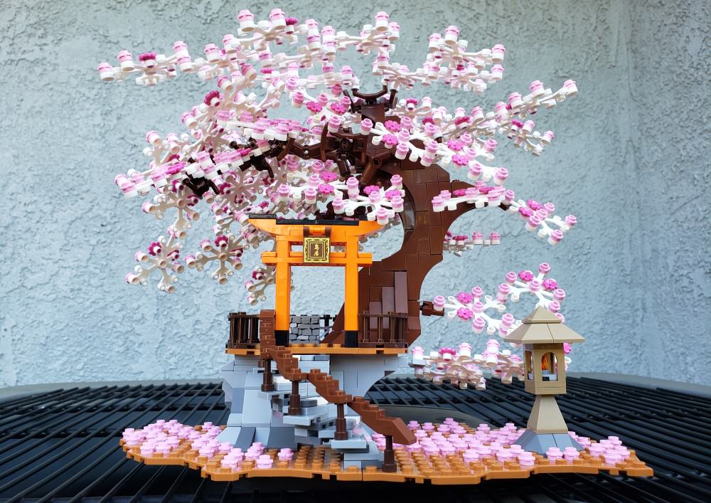 Foliage Flower Plants Trunk Leaves Japanese 41176 Cherry Blossom Tree LEGO 