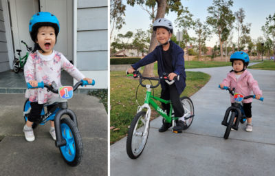 Bikes: Chillafish (1st daughter 2.5 yo), Woom 3 (Son 6.5 yo)