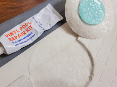 Vinyl glue layering