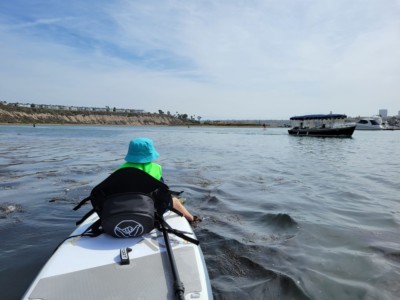 Son enjoying the Kayak Seat