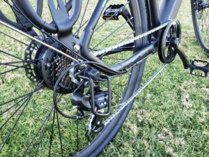 Derailleur and 7-speed gears