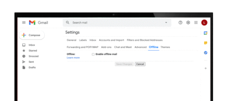 Gmail: Enable offline mail /Google