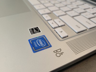 Logos: Bang Olufsen, Intel