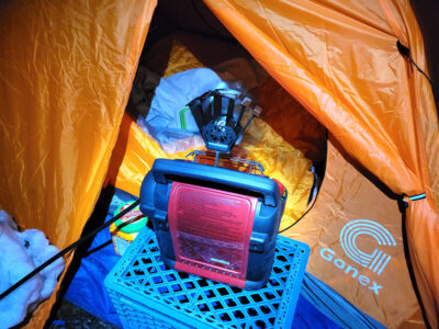 Tent Pre-Heat with Mr. Heater Buddy