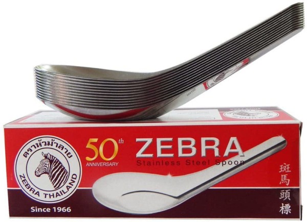 Stainless Steel Spoon /Zebra Thai