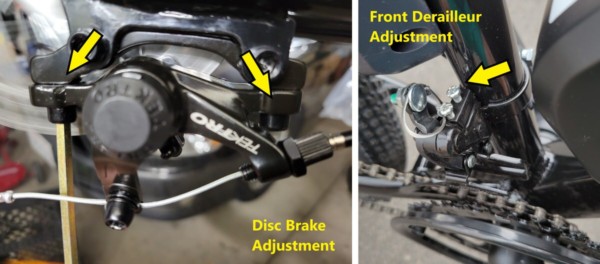 Adjustments: Disc Brake, Front Derailleur (Ancheer eBike)