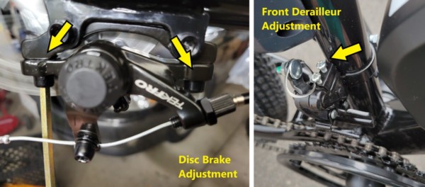 Adjustments: Disc Brake, Front Derailleur