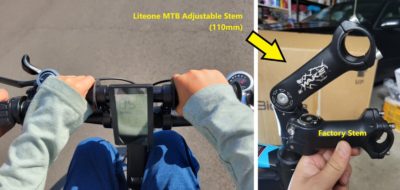 Liteon MTB Adjustable Stem to raise handlebar up