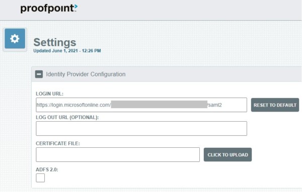 Proofpoint Dashboard