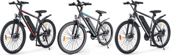 SY26 Mountain eBike Colors: Red, Blue, White /Googo