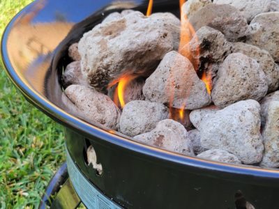 Flames and Lava Rocks