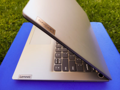 Semi-closed view of Lenovo IdeaPad 3