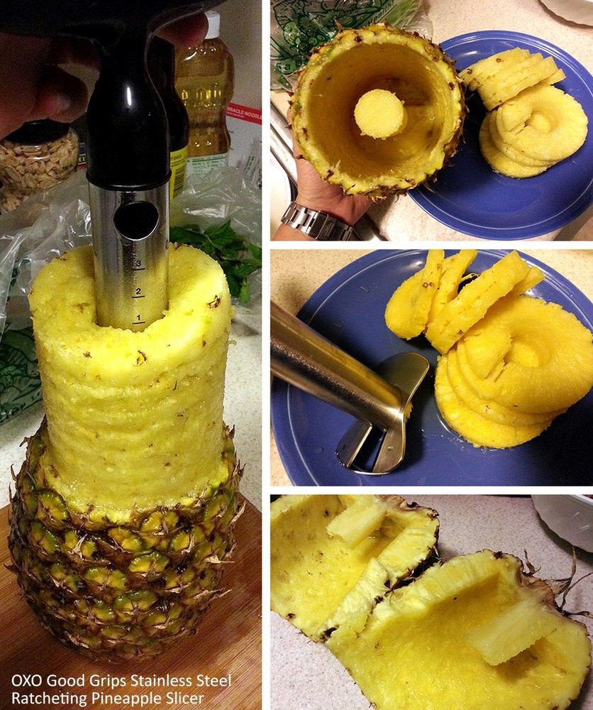 SteeL Ratcheting Pineapple Corer by Oxo