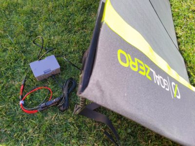 Battery charging with Goal Zero Solar Panel
