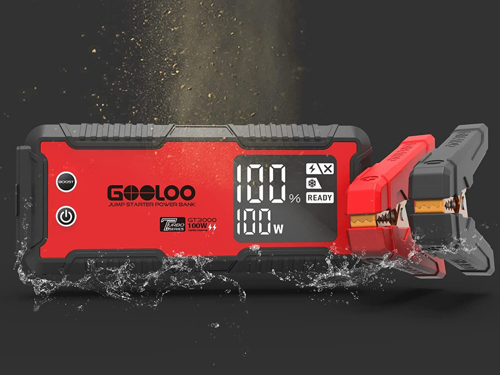 GOOLOO GP3000 Jump Starter, 3000A portable jumpstarter 