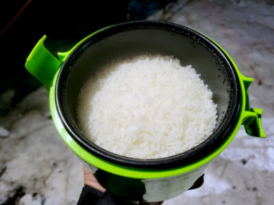 Cooked rice after 40 mins
