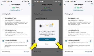 Power Source: Battery or Solar