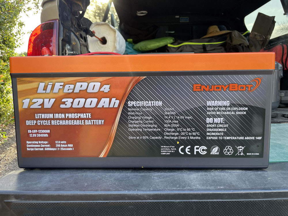 EnjoyBot LiFePO4 300Ah-12V Battery