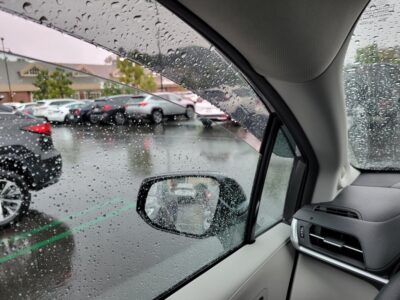 Qsrun Window Deflector in Rain