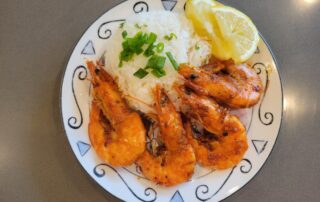 Hawaiian Garlic Butter Shrimp Plate