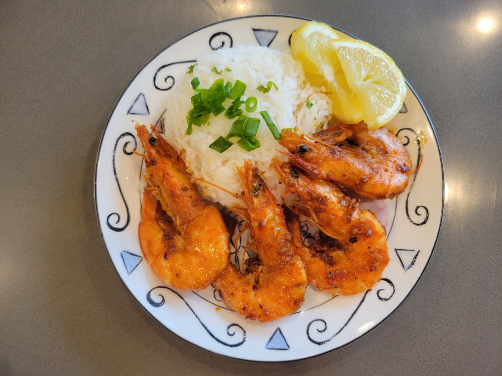 Hawaiian Garlic Butter Shrimp Plate