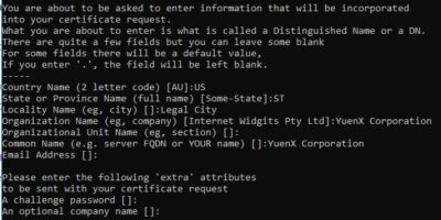 OpenSSL CSR: Code Signing Certificate